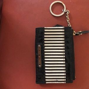Henri Bendel black and white stripes mini wallet!